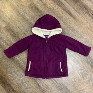 Purple Lands’ End Sherpa Lined Jacket Sz 2T